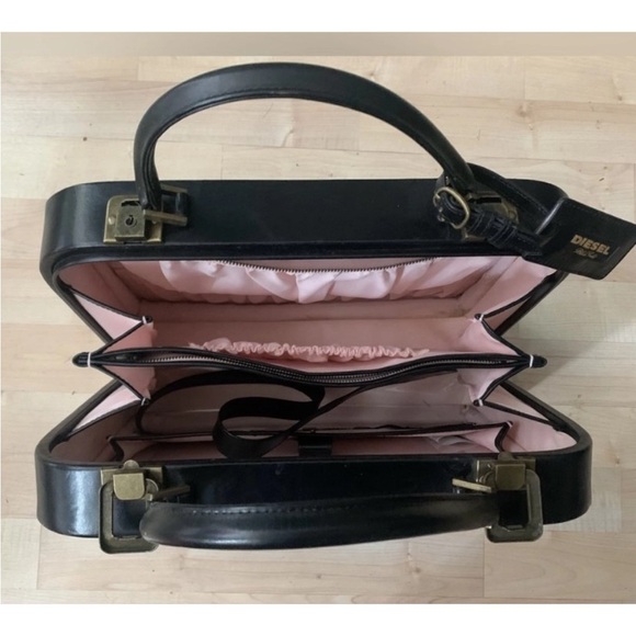 Diesel Black Gold Handbags - Unique Vintage Diesel Black Gold Case. Statement Piece!